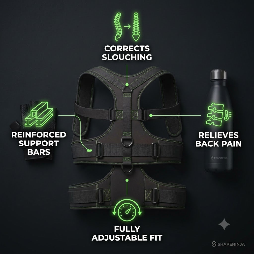 ShapeNinja™ Posture Corrector Belt Stand Taller. Feel More Confident.